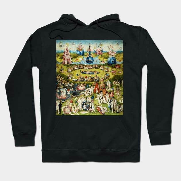 Garden of Earthly Delights , Paradise and Hell by Hieronymus Bosch Hoodie by BulganLumini